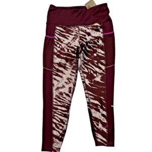 Puma DryCell Women's 7/8 Leggings High Waist Large Lum Purple Maroon NEW TAGS